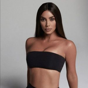 SKIMS Fits Everybody Bandeau Bra | Sz 2X in Onyx